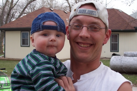 My husband, Kevin & baby Carson (2005)