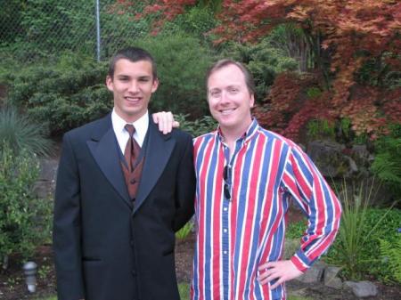 Son and I pre-prom