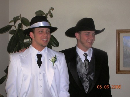 Timothy and Michael at prom