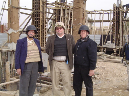 Mike with Princeton nL managers at Zanko jobsite in Erbil, Iraq