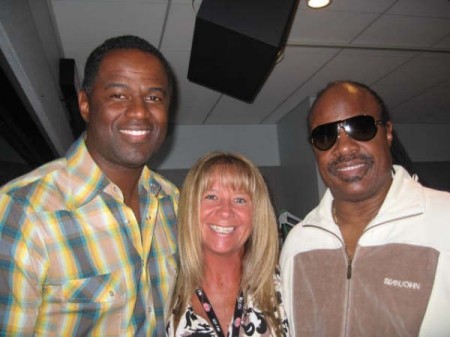 Brian, Tracey & Stevie Wonder