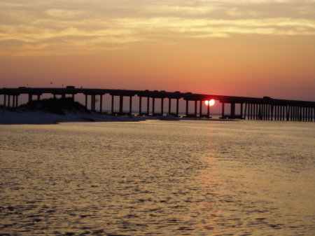 Sunset in Destin, Florida.