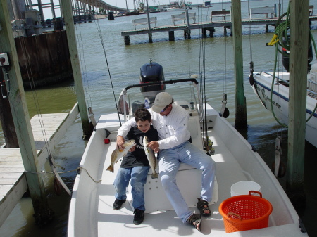 Fishing with son Rockport Texas