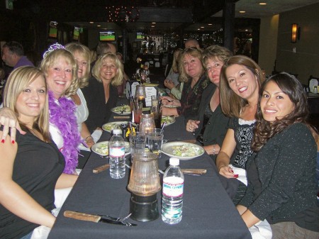 My surprise 50th birthday party at Tommy T's with the girls!