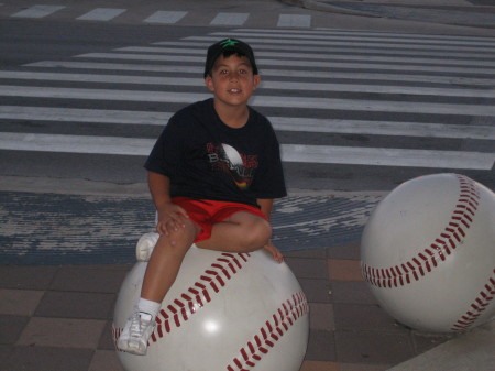 Samuel at Astros Game