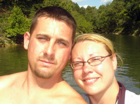 Me and James at Lake Tenkiller July 2006