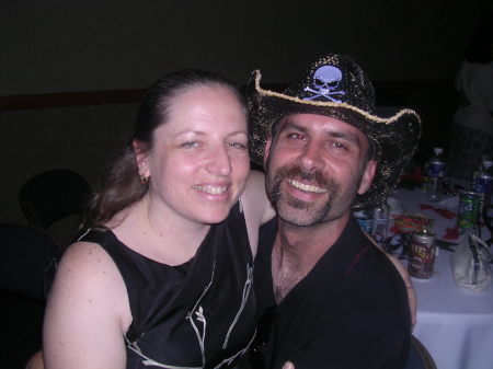 My handsome pirate husband & I