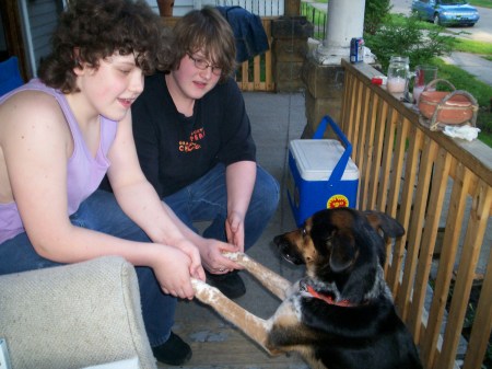 Milo, Alex and my dog Prince