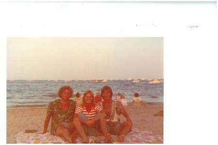 Myself (on right), Holly Dommer and Bruce Baughman, 7/4/76, Ft.L. Beach