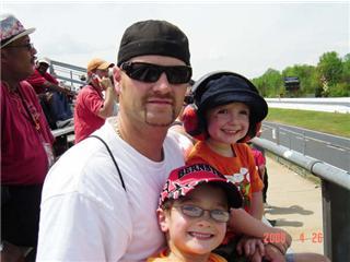 Me and my boys at the races in Atlanta.