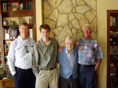 Visit with Coach Wooden, 2003