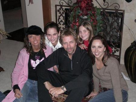 Hugh and his four daughters