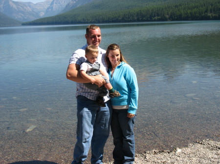 Family at Lake McDonald, Glacier Park MT