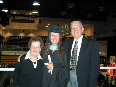 Mom, Dad, and my M.Ed!!