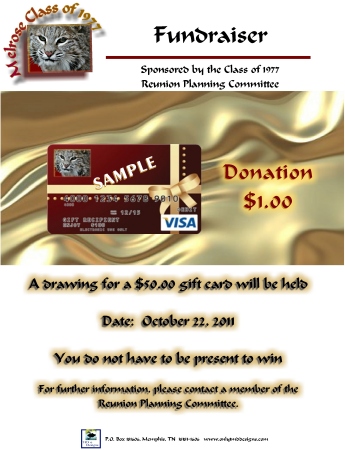 The First Fundraiser Flyer