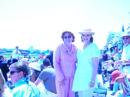 Oaks day with a friend in 2005