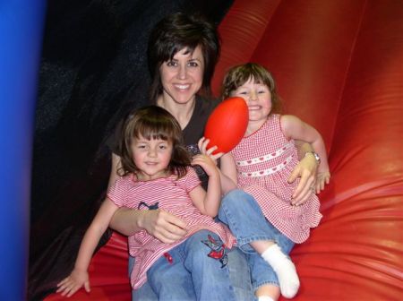 Me and the girls at the Bounce Zone.