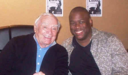 Mike Arbouet and  Ernest Borgnine