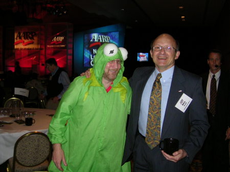 "Kermit" with AARP CEO Bill Novelli