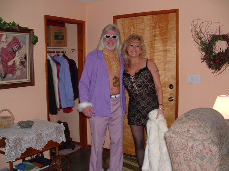 My husband Bob & I going to a halloween party