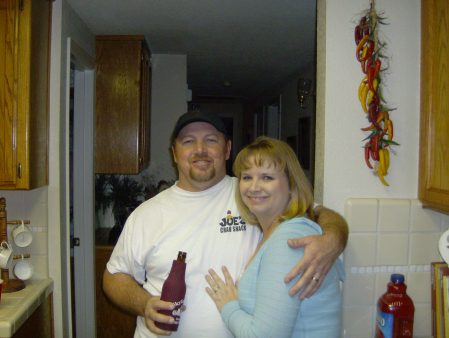 My husband Joe and I on New Year's Eve