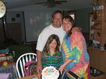 Me, hubby and Zoe on May 7, 2008
