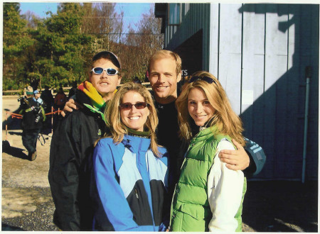 Skiing w/my siblings '05