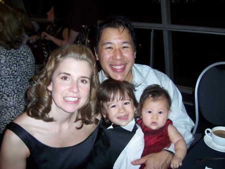 My family at a friend's wedding in October 2006