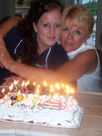 My niece Jackie and myself on our birthday