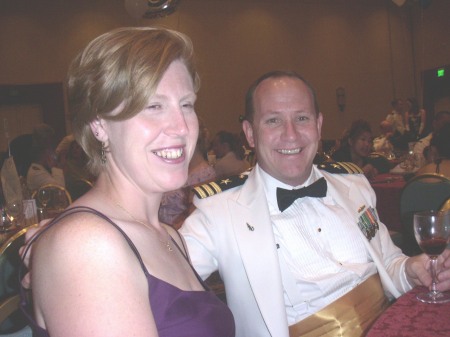 Navy Ball with my husband Phil