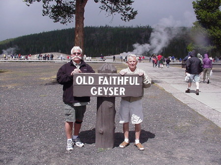 Reed at Old Faithful