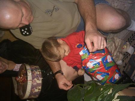 grandson and I Xmas 05