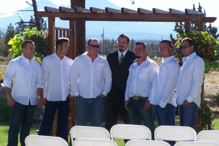 My hubby, The Officiant