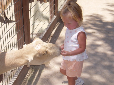 my oldest, skyler, at the zoo