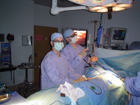 My brother and I in the OR
