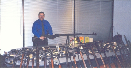 After a weapons take-down and search warrant