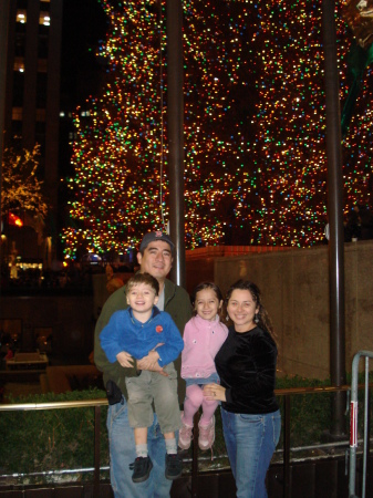 Family trip to New York for Christmas.