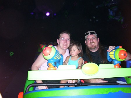 Me Emma and PJ on Space Ranger Spin