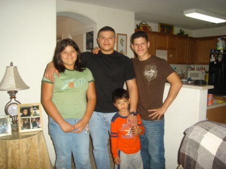 my fam.four of my five kids.