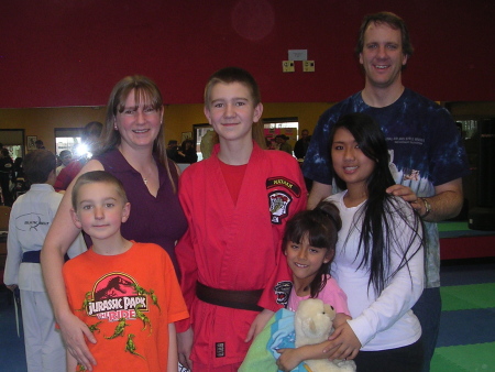 All of us at Nathan's provisional black belt