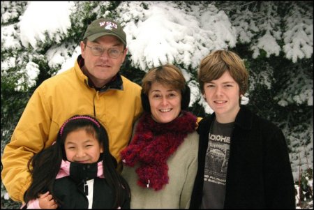 Scott, Peg, Michael and Sarah-Thanksgiving 2006-Potlatch, Idaho