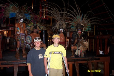 Sons Tyson and Bryce in Puerto Vallarta 2002