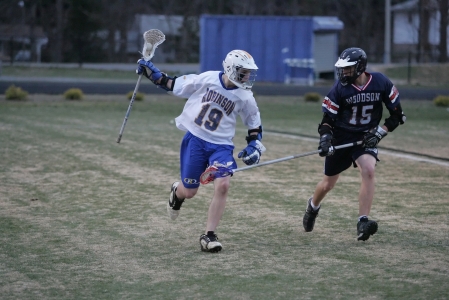 Matthew during a lacrosse game