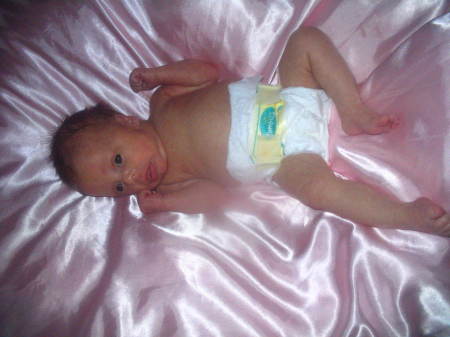 My baby girl born on oct..,30,06  she is a month and 1/2 old