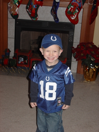 Carter in his colt jersey