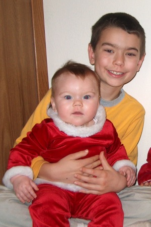 My 2 kids at Christmas