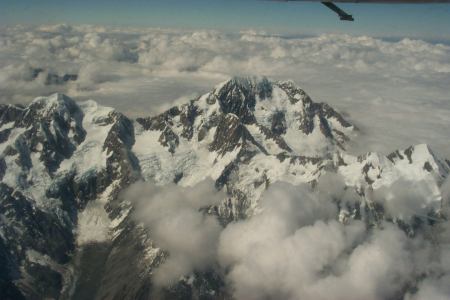 Mountain and Clouds, New Zealand