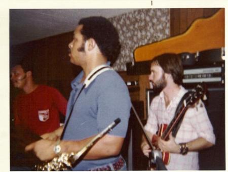 SLAPWATER-Kenny Hunt, Carl Hunt and I, playing in Williamsburg, VA 1974