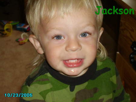 My "middle" son Jackson Lee, he'll be 2 on Jan 10 2007