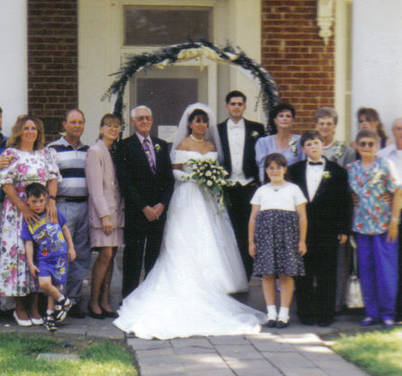 Dallas and Angie's wedding day